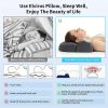 Blux Orthopädisches Nackenkissen aus Memory-Schaum – Grau, mit waschbarem Bezug