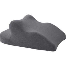   Blux Memory Foam Multifunktions-Stützkissen – Zur Rückenunterstützung, Entspannung und Verwendung auf dem Bauch (65×46×26 cm, Dunkelgrau)
