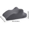 Blux Memory Foam Multifunktions-Stützkissen – Zur Rückenunterstützung, Entspannung und Verwendung auf dem Bauch (65×46×26 cm, Dunkelgrau)