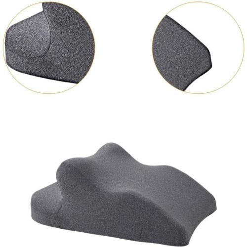 Blux Memory Foam Multifunktions-Stützkissen – Zur Rückenunterstützung, Entspannung und Verwendung auf dem Bauch (65×46×26 cm, Dunkelgrau)