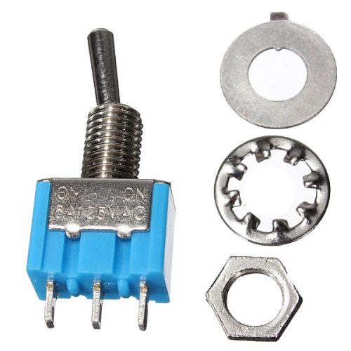 Dreipoliger Kipp-Schalter mit zwei Positionen ON-ON, 6A 125V AC