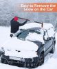 Andeman 3-in-1 Auto-Teleskop-Schneebesen mit Schaber und Eiskratzer (kurz)