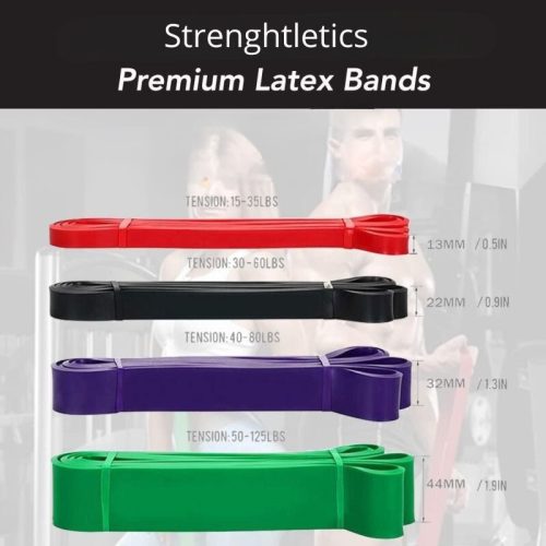 Strengthentics Premium Klimmzugbänder - 4 Stück