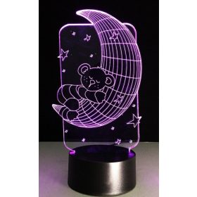 DreamLED dekorative LED-Lampe (Teddybär auf dem Mond)