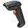 Tera 5100 Laser 1D Kabelloser Barcodescanner – USB, große Reichweite, robustes Design – Schwarz