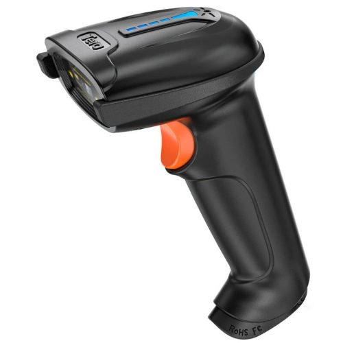 Tera 5100 Laser 1D Kabelloser Barcodescanner – USB, große Reichweite, robustes Design – Schwarz