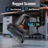 Tera 5100 Laser 1D Kabelloser Barcodescanner – USB, große Reichweite, robustes Design – Schwarz