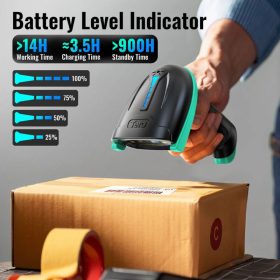   Tera 5100 Kabelloser Laser-1D-Barcodescanner mit USB-Anschluss und IP54-Schutz - Mintgrün