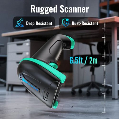 Tera 5100 Kabelloser Laser-1D-Barcodescanner mit USB-Anschluss und IP54-Schutz - Mintgrün