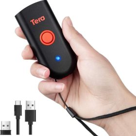  Tera Mini Tragbarer 1D-CCD-Barcodescanner – Bluetooth-, 2,4-GHz-Funk- und USB-Anschluss