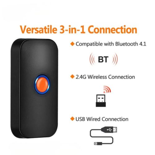 Tera 1100 Tragbarer Barcode-Scanner – 1D/2D, QR-Code, USB, Bluetooth, kabellos