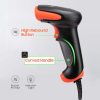 Tera 1861 1D CCD Kabelgebundener Barcode-Scanner – USB Plug & Play, schneller und präziser Scanner mit stoßfester Silikonhülle