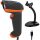 Tera D5100Y-Z Kabelgebundener 1D2D-Barcodescanner mit Ständer – IP65 staub- und wasserdicht, Plug & Play – Orange