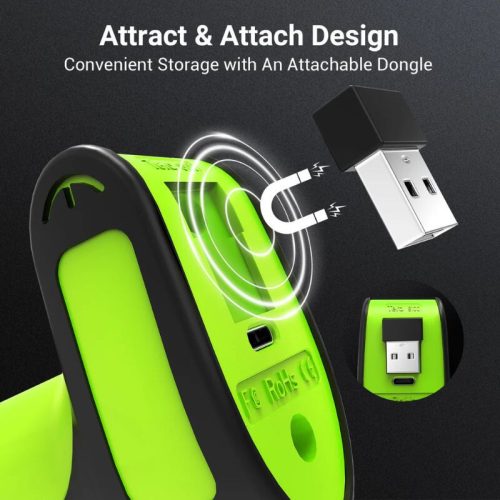 Tera 8100 Kabelloser 1D/2D/QR-Barcodescanner mit Bluetooth und USB-Anschluss, Grün