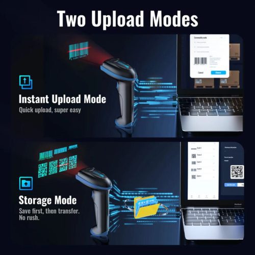 Tera D5100 Blue 2D Wireless Barcode Scanner – Schnelles und präzises Scannen
