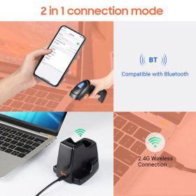   Tera HW0007-BT 1D - 2D Kabelloser Barcodescanner – Hohe Auflösung, große Reichweite