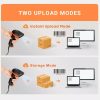 Tera L5100Y EU Kabelgebundener 1D-Barcodescanner – USB-Anschluss, Plug & Play, stoßfestes Design – Orange