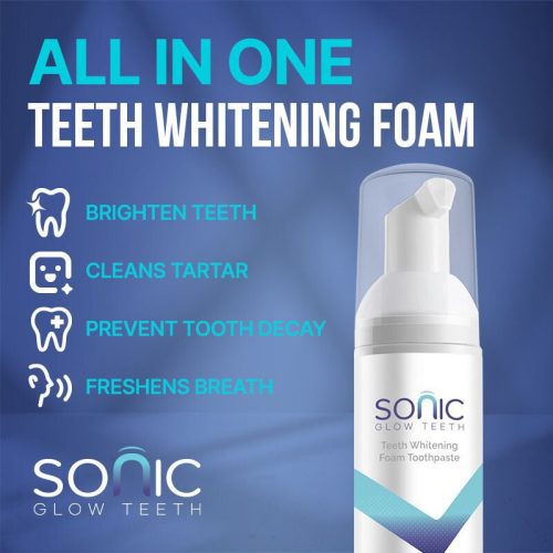 SonicGlow Teeth Whitening Foam – Fluoridfreie, sanfte Aufhellung empfindlicher Zähne