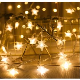   LED-Sternenlicht, sternförmig, wunderschönes, fantastisches Licht, 6m (warm/weiß)