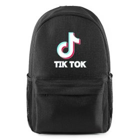Schwarzer Tiktok-Rucksack