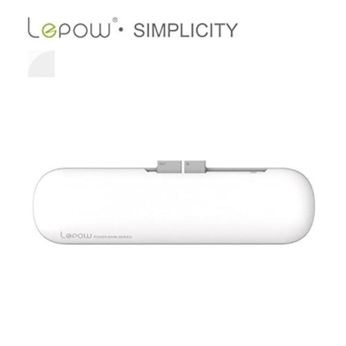 Lepow Simplicity Tragbarer Akku, 7800 mAh, Weiß