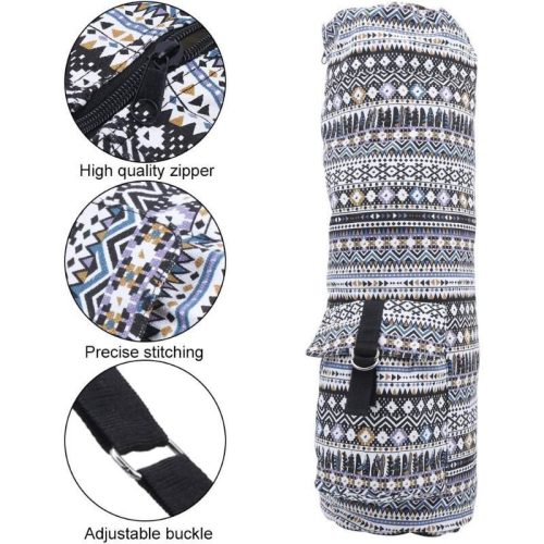 BOENCE Yogamatten-Tasche (Blau-Weißes Muster)