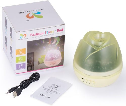 Gelbe, blumenförmige Nachtlampe für Kinder
