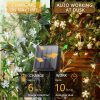 InnooTech Kirschblüten-LED-Lichterkette, 5Meter, solarbetrieben, warmweiß