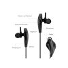 Bluetooth-Kopfhörer, Sport-Ohrhörer, High-Fidelity-Sound (schwarz)