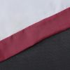 Joyswahl Flächenvorhang – Weiß mit burgunderfarbenen Streifen (120 x 45 cm)