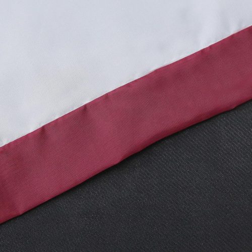 Joyswahl Flächenvorhang – Weiß mit burgunderfarbenen Streifen (120 x 45 cm)