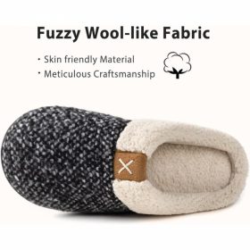   Ultraideas Memory Foam Winter Mamus Größe 46/47 (Schwarz-Weiß)