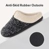 Ultraideas Memory Foam Winter Mamus Größe 40/41 (Schwarz-Weiß)