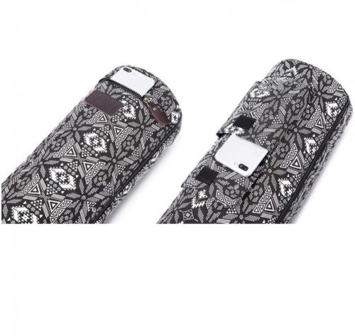 BOENCE Yogamattentasche (schwarz-weißes Muster)