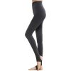 Yulaixuan Damen-Strumpfhose ohne Fuß, 2Stück (Schwarz-Grau)