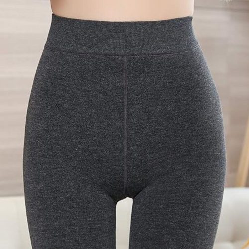 Yulaixuan Damen-Strumpfhose ohne Fuß, 2Stück (Schwarz-Grau)