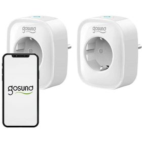   Gosund SP112 Doppel-Smart-Stecker mit WLAN und USB-Anschluss – 2 EU-Steckdosen, Energieüberwachung, Timer