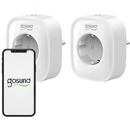 Gosund SP112 Doppel-Smart-Stecker mit WLAN und USB-Anschluss – 2 EU-Steckdosen, Energieüberwachung, Timer