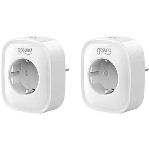 Gosund SP112 Doppel-Smart-Stecker mit WLAN und USB-Anschluss – 2 EU-Steckdosen, Energieüberwachung, Timer
