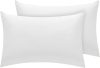ADORIC Mikrofaser-Kissenbezüge, 40 x 80 cm, 2Stück (weiß)