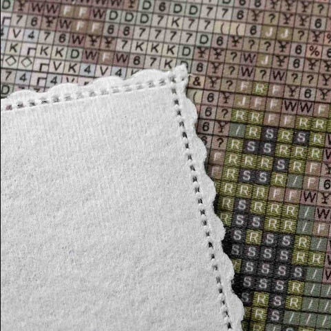 Diamantmalerei Wasserfall mit Muster 35 x 25 cm