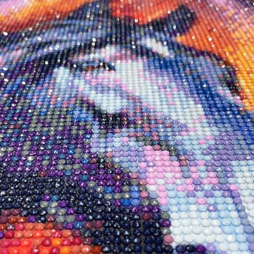 Diamantmalerei mit Pferdemuster 35 x 25 cm
