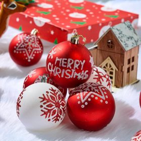 Weihnachtsschmuck 16 Stück (rot-weiß)
