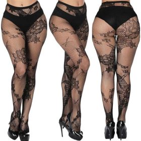 Yulaixuan Spitzenstrumpfhose, 4Stk