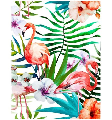 Diamantgemälde mit Flamingo-Muster, 30 x 40 cm