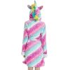 YisiNP Star Unicorn Bademantel M (Lila-Blau)