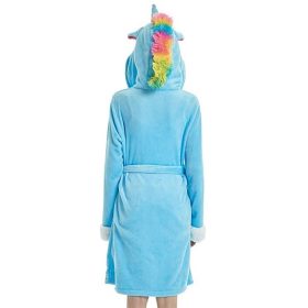 YisiNP Einhorn-Bademantel L (Blau)