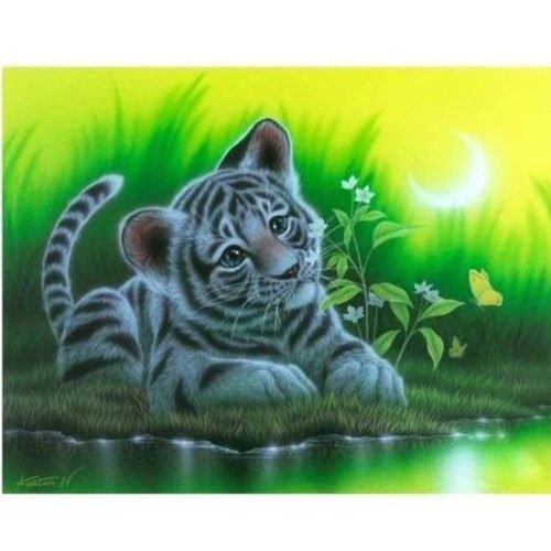 Bshop Diamantmalerei (Baby-Tiger)