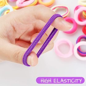 Dadabig Mini-Haargummis (400 Stück/Packung)