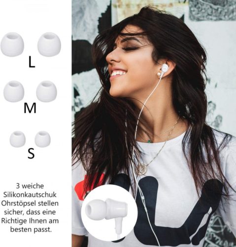 Toplus In-Ear-Kopfhörer für Smartphones (weiß)